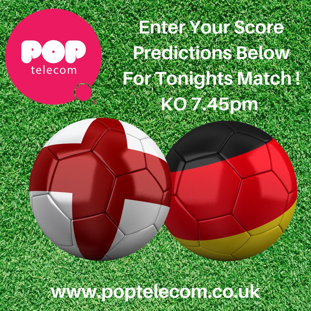 PopTelecom's tweet photo. Big game tonight for Gareth Southgate's men.. enter your score predictions below.
#nationsleague #englend #football #CheapBroadband #CheapBroadbandDeals #cheapSimOnlyDeals #Cheapestbroadbanduk
#CheapFibreBroadband #poptelecom #telecom #wifi #internet #bestoftheday
#everydaydeals https://t.co/uPKSAXvBKy