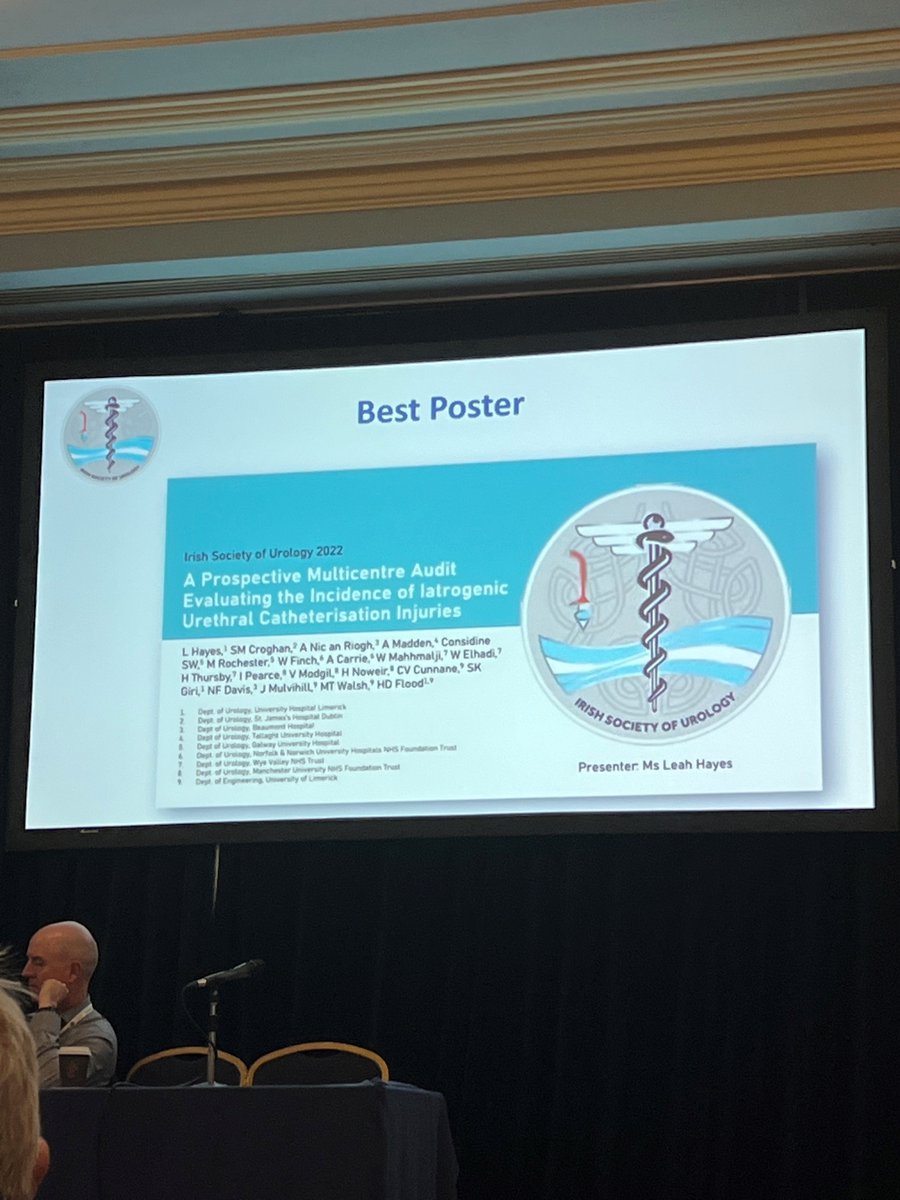 ClassMedicalLtd's tweet photo. Great weekend had at #ISU22, and a HUGE congratulations to the team who won best poster. This really brings urethral catheterisation #injuries into perspective as a multicenter issue, one that the TUCSV can help alleviate #patientcare #meddev #patientsafety #urology https://t.co/bCTsb2HXzy