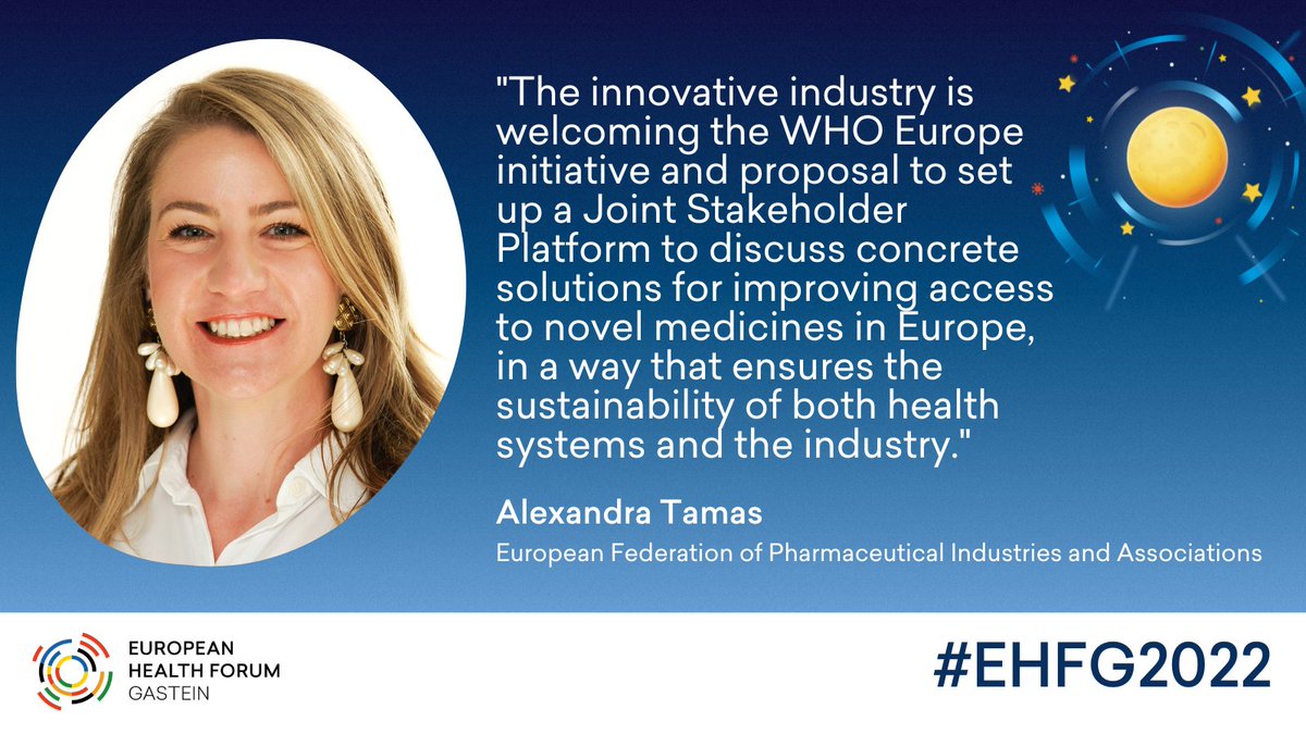 WHO_Europe's tweet photo. To identify &amp; implement pragmatic solutions to improve patients’ access to safe, novel, high-cost medicines 💊💉 we need to bring together governments, industry, patients, &amp; civil society 🤝

Join the #EHFG2022 on 🗓️27 Sep 🕔15:00 CET
👇
https://t.co/3cTMYjsBto https://t.co/Lpy2XHgbxv