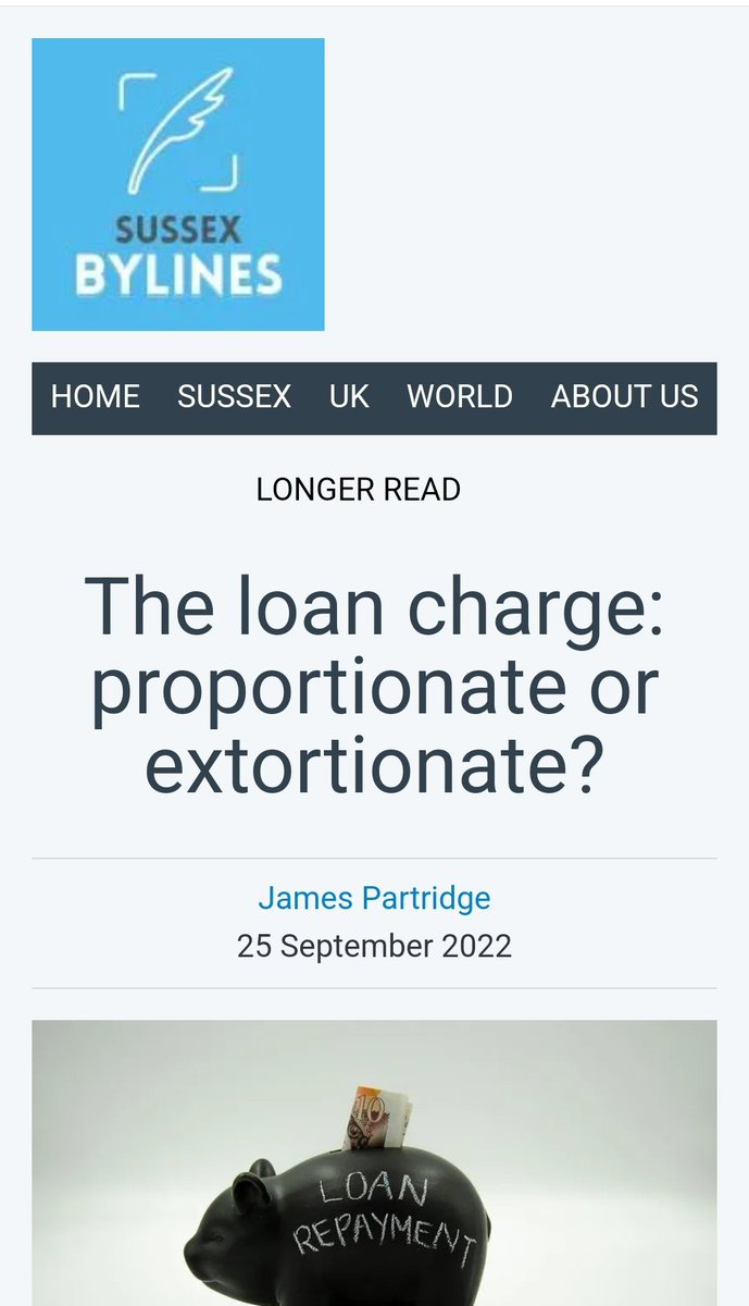 Thank you to <a href="/SussexBylines/">Sussex Bylines</a> and <a href="/partridge_wmj/">James Partridge</a> for a thorough article on appalling, retrospective #LoanCharge which destroying lives as #RuleOfLaw and access to justice.

x.com/SussexBylines/…