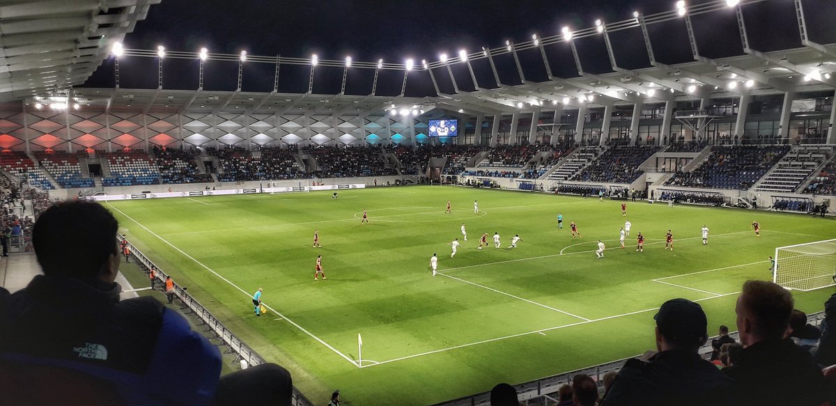 Scarpenter_67's tweet photo. With cricket season over it's back to footie and first time visit to #luxembourg to see their @UEFA #NationsLeague clash with Lithuania. The Stade de Luxembourg is a compact and photogenic venue in easy reach from the city centre.
#groundhopping #LUXLIT https://t.co/1zBPmsVYWv