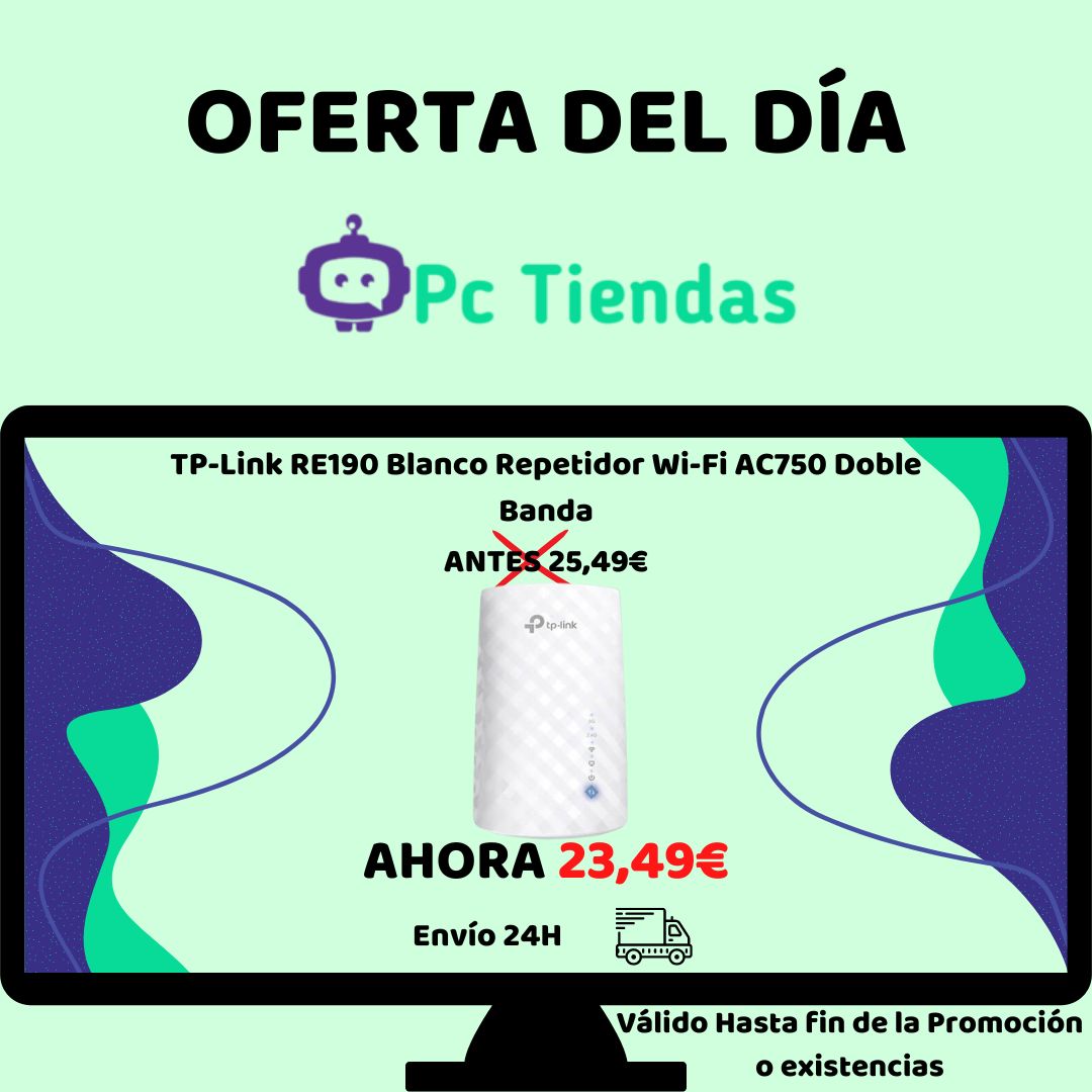 pc_tiendas's tweet photo. ¿Tu conexión #WiFi en partes de tu casa o negocio no llega la señal bien? Entonces una solución económica es  un Repetidor WiFi cómo el que tenemos en #PcTiendas de la marca #TPLink de Doble Banda
Ahora: 23.49€✅
Antes: 25,49€❌

Link👉https://t.co/JE8iGgPWgo
 
#teletrabajo https://t.co/h2ibNNMbVG