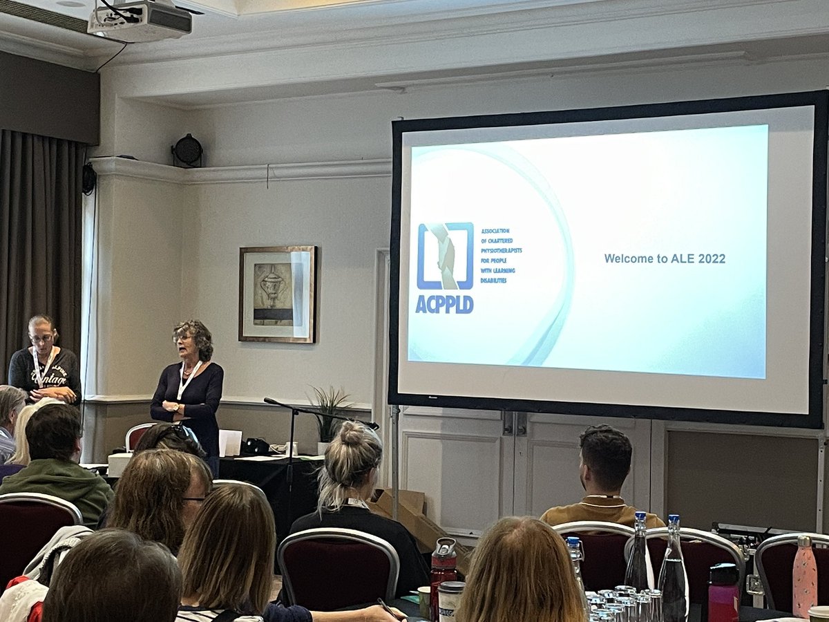 ACPPLD annual learning event is underway. First in-person event since 2019. Lovely to see so many people eager to learn & network. Opening welcome remarks from @tinkler_jenny our chair #LDPhysio https://t.co/XXRUcX2gWk
