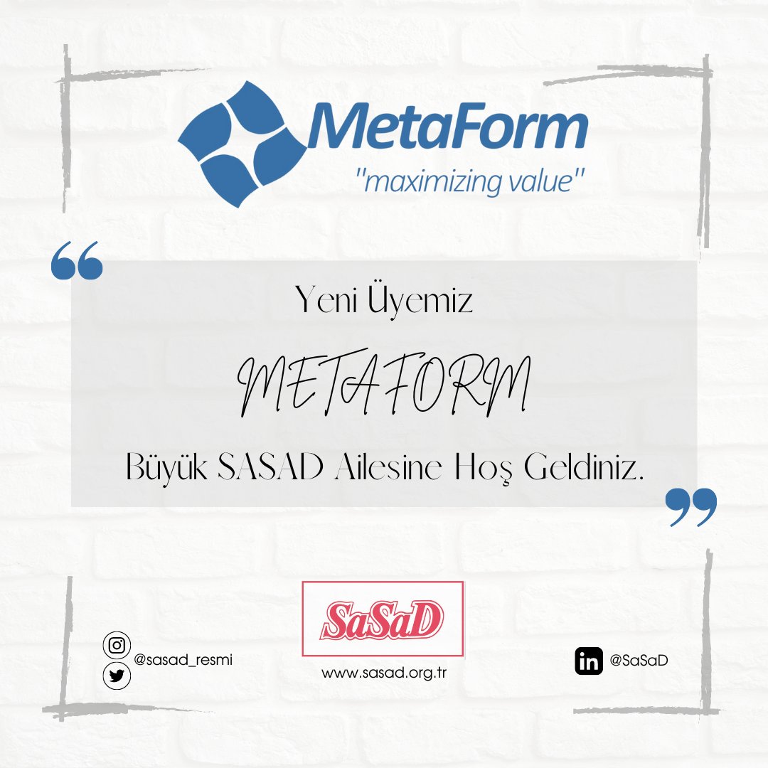 SASAD_Resmi's tweet image. #Metaform #SASAD #YeniÜye