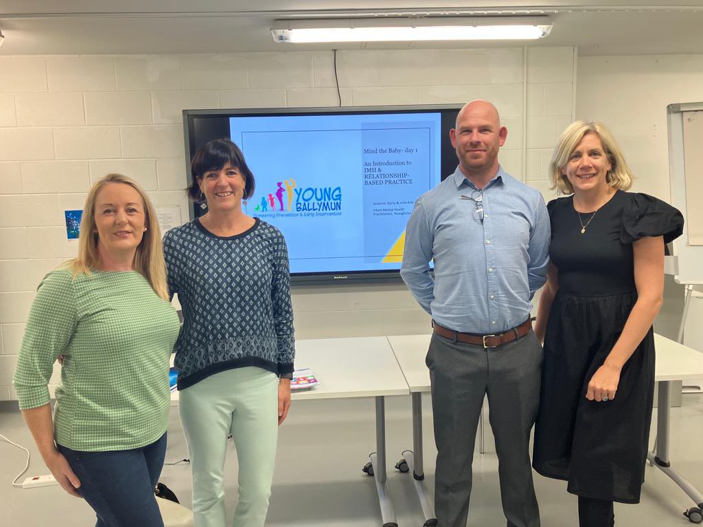 young_ballymun's tweet photo. Looking forward to day 1 of our Infant Mental Health masterclass with @genesislouth and their local partners #abcprogramme #supportingfamiliesirl https://t.co/CoqmBO1Q2H