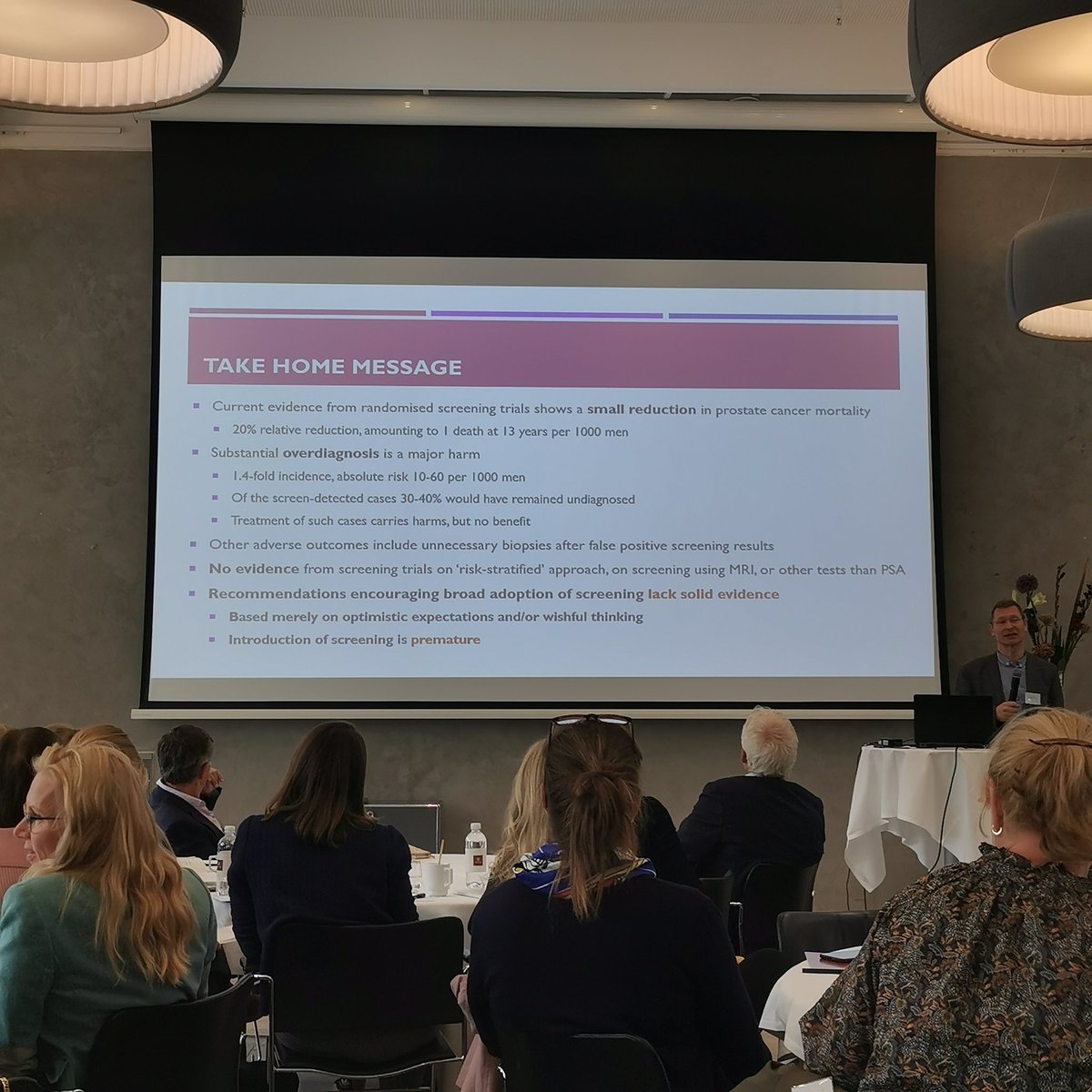 Hein Stroomberg (@heinstroomberg) on Twitter photo A great talk on #screening for #ProstateCancer by <a href="/auvinen_anssi/">Anssi Auvinen</a> during #ECRS. Pinpointing perfectly the pro's and con's of screening. My take-away: we need evidence on risk stratified and mri based screening before implementation. <a href="/cancer_dk/">Kræftens Bekæmpelse</a> A great talk on #screening for #ProstateCancer by <a href="/auvinen_anssi/">Anssi Auvinen</a> during #ECRS. Pinpointing perfectly the pro's and con's of screening. My take-away: we need evidence on risk stratified and mri based screening before implementation. <a href="/cancer_dk/">Kræftens Bekæmpelse</a>