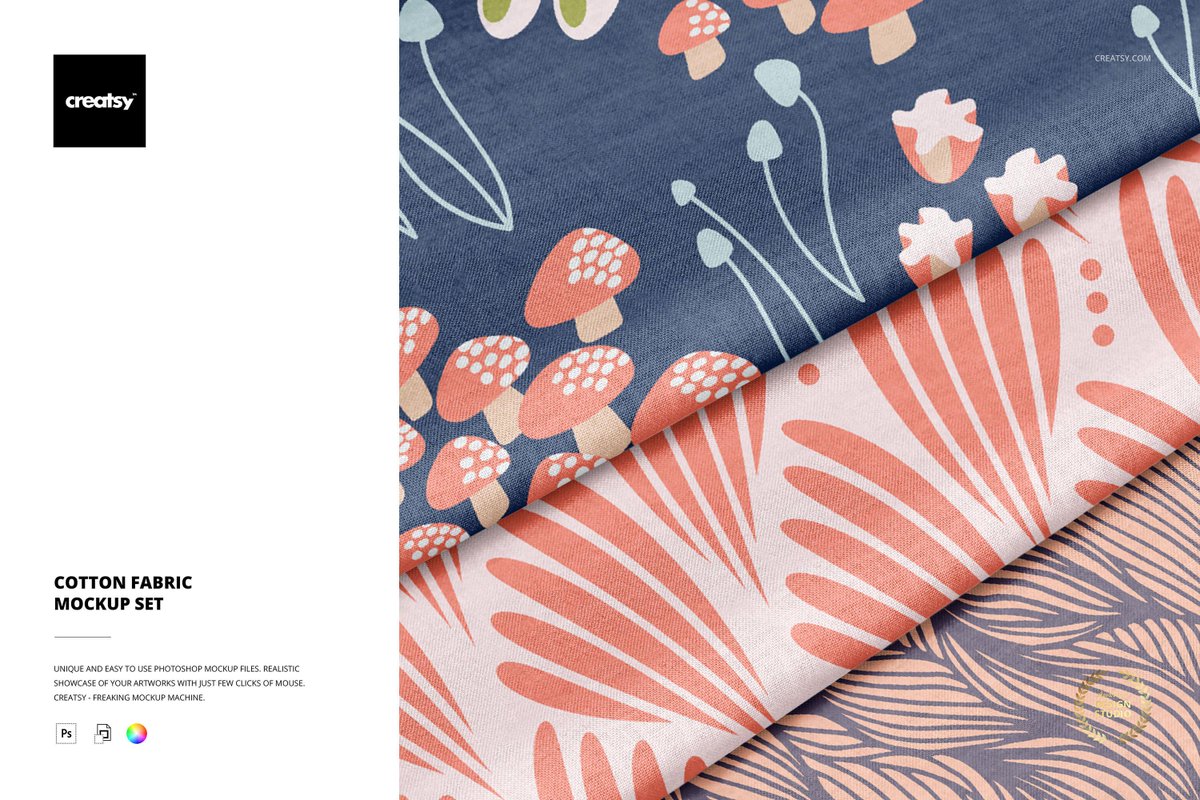 Cotton Fabric Mockup Set youtu.be/R242fMD55Ho  #kitchenrunner #typography #textiles #creator #hometextile #template #designed #mockup #mockups #postcard #brandguidelines