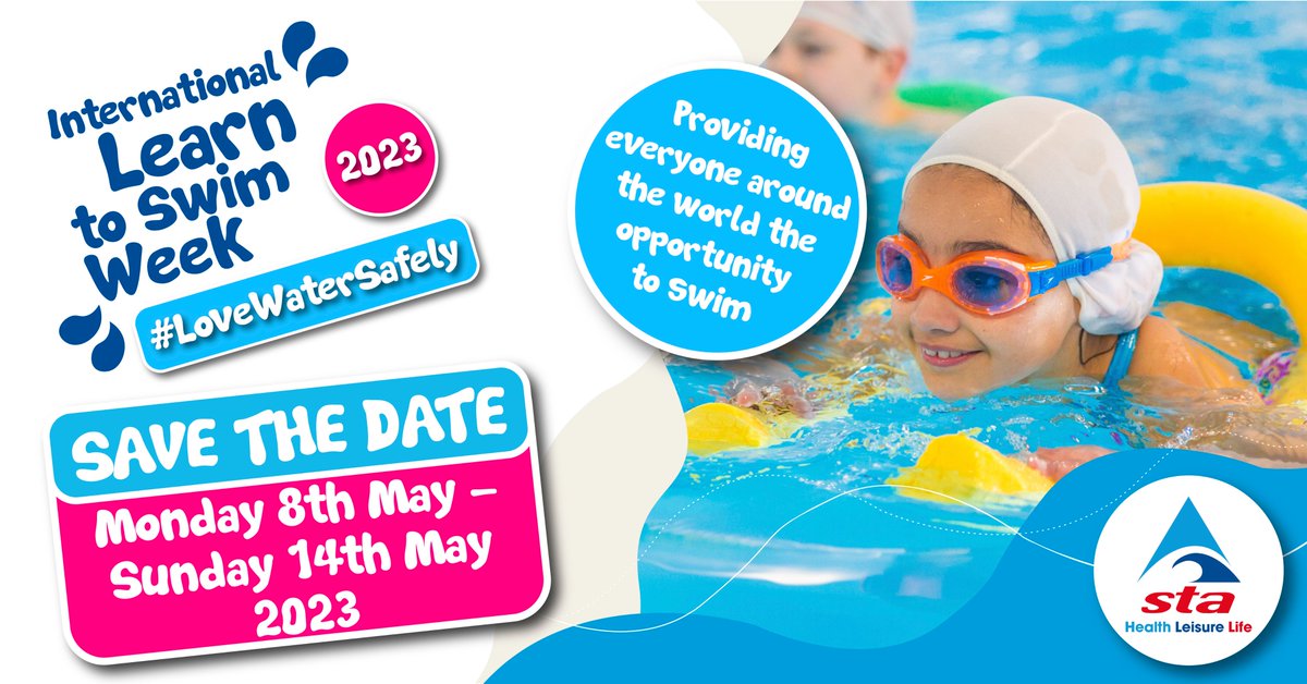 STA_HQ's tweet photo. 📣SAVE THE DATE #ILSW23

Monday 8th May - Sunday 14th May 2023.

#LoveWaterSafely https://t.co/lYjE2Uyw7I