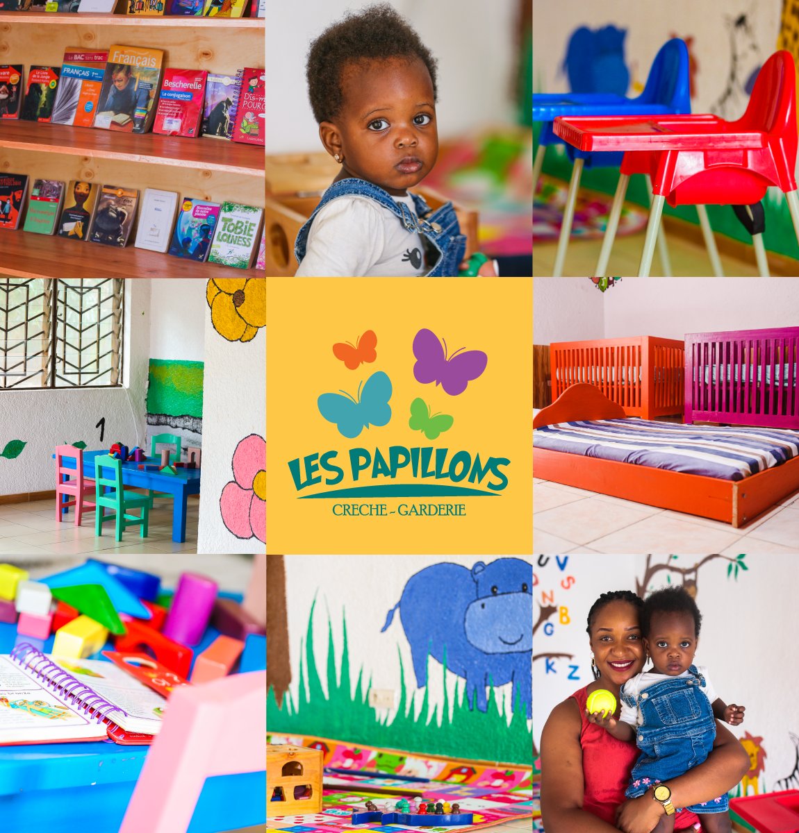 🔴Du nouveau à Bujumbura!!
Un groupe de jeune filles et femmes burundaises regroupées au sein de la coopérative « UMUKENYEZI TERIMBERE » viennent de mettre en place une crèche-garderie dénommée « Les Papillons » pour contribuer à l’encadrement des enfants, dès la naissance. 1/7