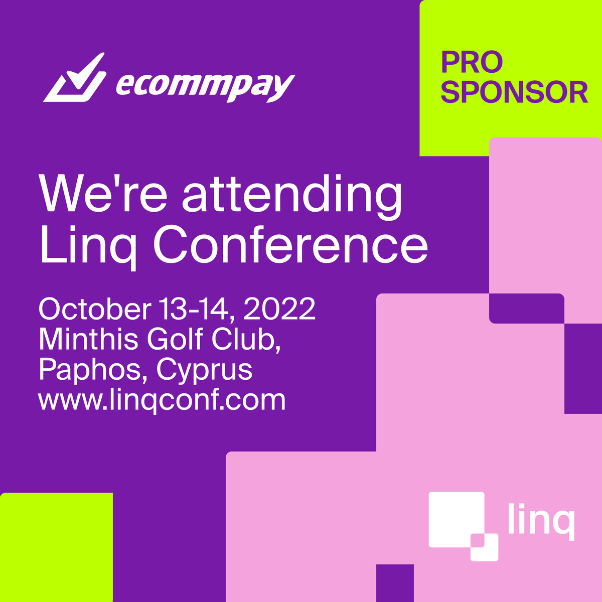 ECOMMPAYglobal's tweet photo. Join Linq Conference and meet ECOMMPAY’s team for a chat or personal consultation! 

#linqconference #Cyprus #event #fintech #IT #tech https://t.co/rYd6BnL61h