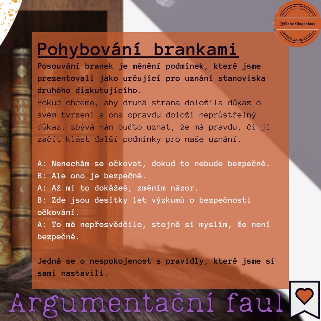 ClaireAccendit's tweet photo. #branky #gol #hra #faul
#rano #pondeli
#nenechsenachytat #kritickemysleni #popularizace #veda
#zajimavosti #vzdelavani #osveta #informace #zdravyrozum #rozum #zdroje
#dezinformace #myty #konspiracniteorie
#cesko #ceskarepublika https://t.co/yy8WEyky1y