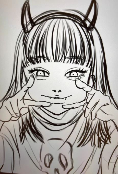 塗るか塗らないか迷う
#イラスト 