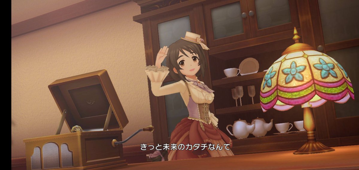 2_10ri's tweet photo. （デレステSSR勧誘キャンペーンに迷うあなたに語りかけています…　［いっぱいの感謝］相原雪乃を勧誘するのです…　ミッションにMV再生もあるのでいますぐ編成して幸せの法則を再生するのです…　親和性高すぎ…　幸せになれます…） https://t.co/NinTvbqzet