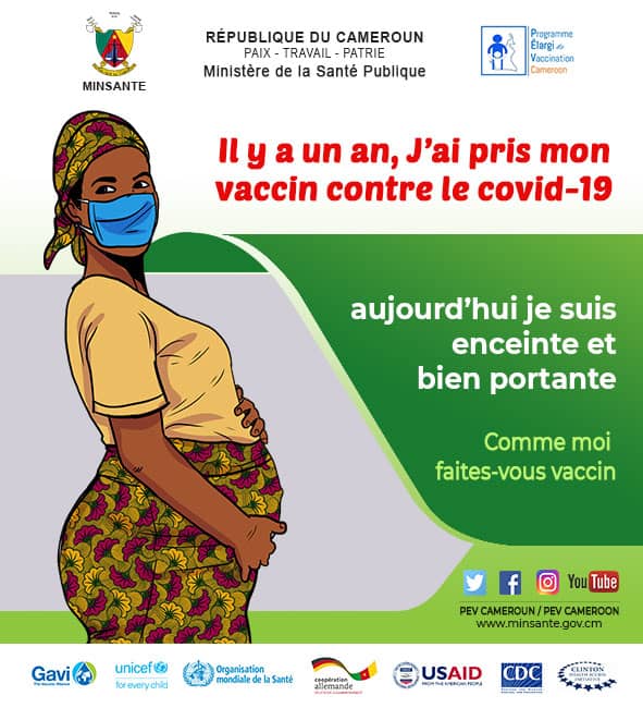 Parlons santé 📍
Que cette semaine soit belle chez nos femmes enceintes qui respectent le calendrier de vaccination et protègent leur bébé.
Bon à savoir :  seul le vaccin #Pfizer  est administré chez elles et celles allaitantes #EndCovid237 #CmrFreeCovid19 #EndCovid19 #SantéInfo