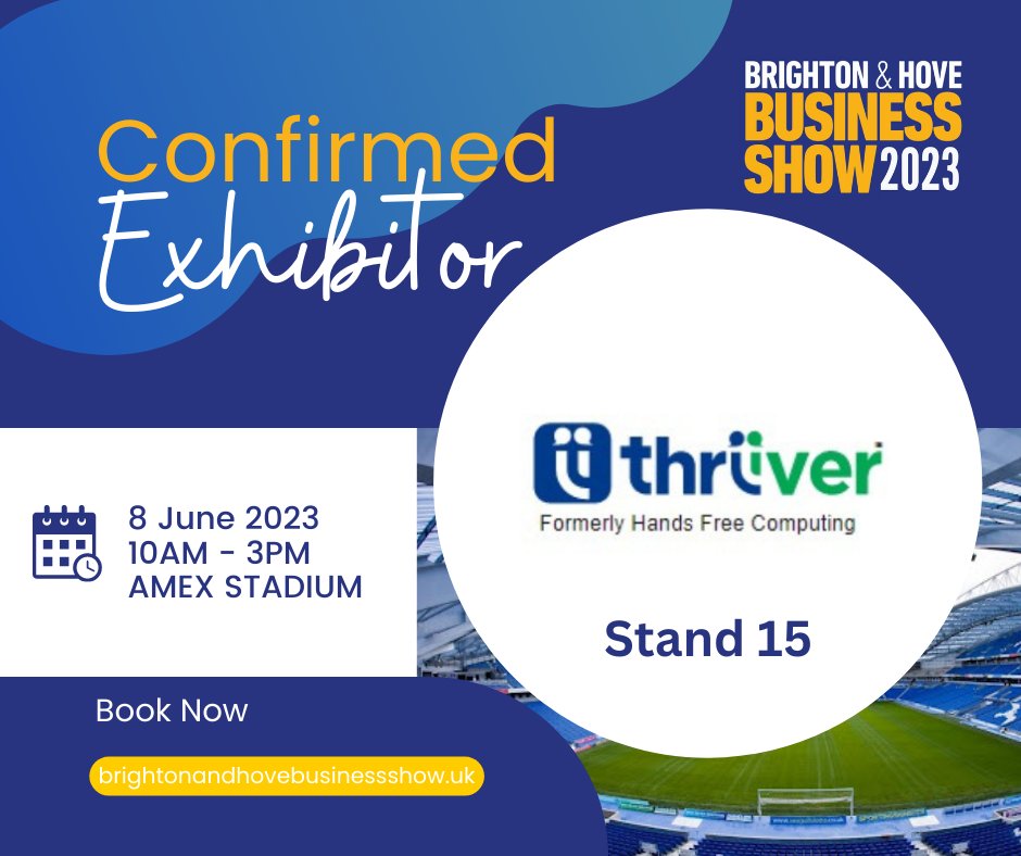 Learning and development brand Thriiver <a href="/ThriiverLtd/">Thriiver</a> is exhibiting on stand 15 at the 2023 Brighton and Hove Business Show. Join them - book your stand here:  bit.ly/32XSGPT #business #Brighton #BrightonHoveBusinessShow