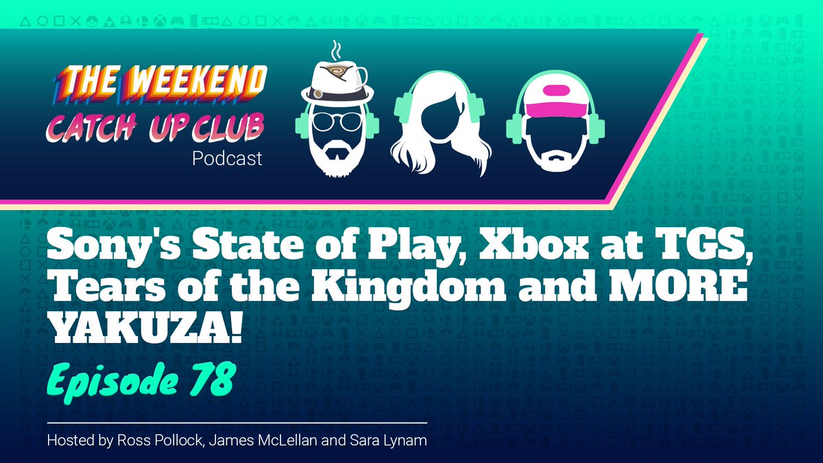 WeekendCatch's tweet photo. Happy Monday folks. #Podcast Episode 79 is now live! This week was a huge episode of gaming chat. Sony State of Play, Xbox at TGS and YAKUZA! Enjoy <3

Audio - https://t.co/FQVerQ1PT1
Video - https://t.co/dgxkwDlNjl

Also on other podcast platforms!
#PodernFamily #PodcastAndChill https://t.co/SOjBH5OmxI