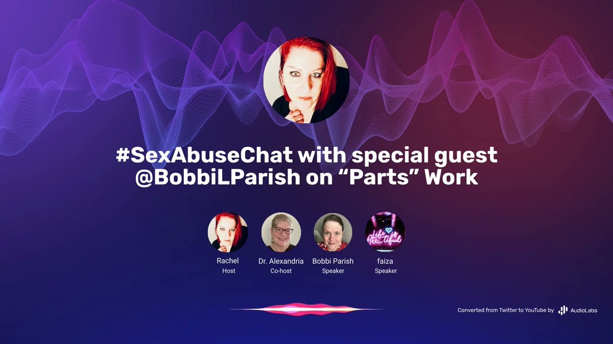 RachelintheOC's tweet photo. “Emotions and feelings are messengers. They tell us how to protect ourselves.” ~~@BobbiLParish 

Internal Family Systems “Parts” Work, #SexAbuseChat 7/26/22 with @RachelintheOC &amp; guest @BobbiLParish / @iaotrc via @YouTube https://t.co/6R23aLxLA2

#MondayBlogs #Survivors #Trauma https://t.co/zUWVPQeYbn
