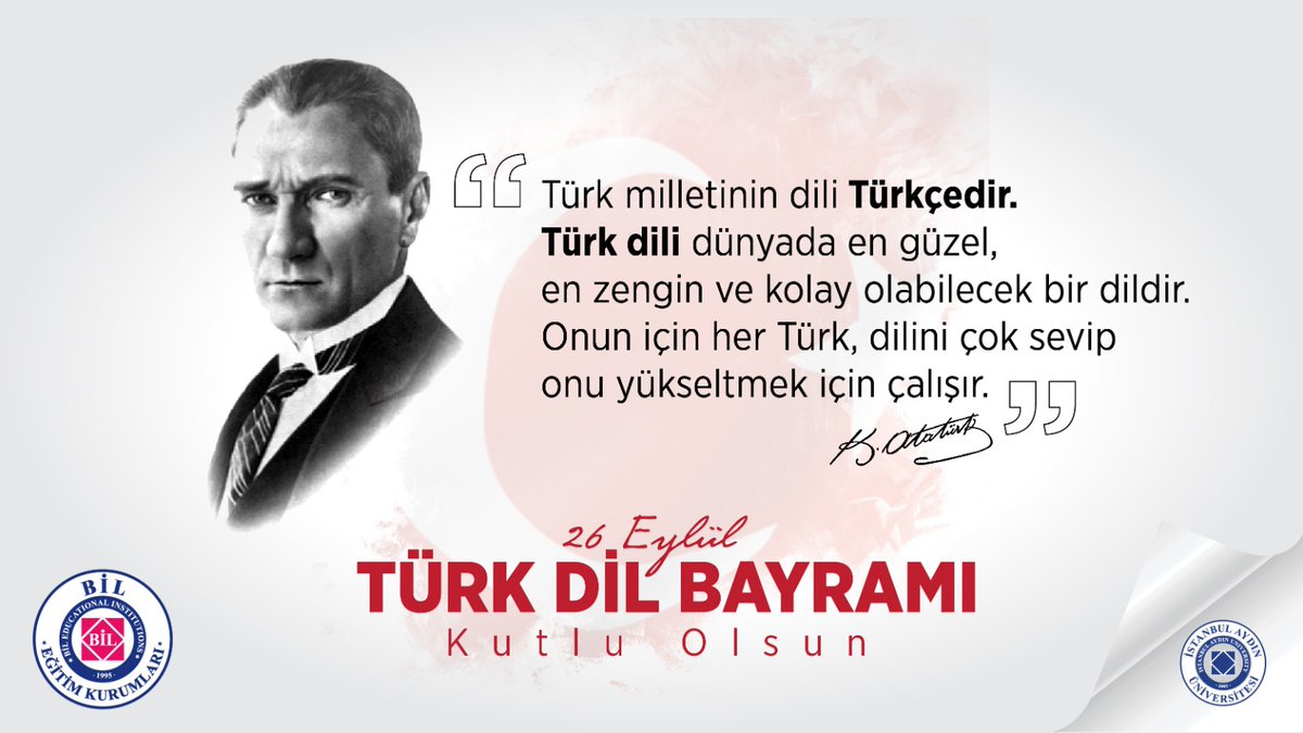 26 Eylül #Türkdilbayramı Kutlu Olsun.