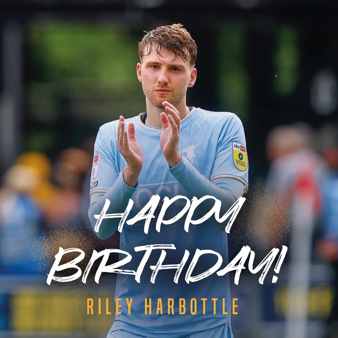 🥳 Happy 22nd birthday to defender <a href="/riley_harbottle/">Riley Harbottle</a>!

👊 Have a great day, Riley!

#Stags 🟡🔵