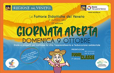 RegioneVeneto's tweet photo. Tornano le Fattorie didattiche aperte! 
Domenica 9 ottobre 2022 si svolge la 19^ edizione dell’evento promosso dalla Regione del Veneto, in collaborazione con le Organizzazioni professionali agricole.
https://t.co/bYuB3BTRky https://t.co/4i13LdCcPx
