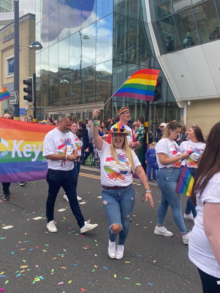 KeylineCivils's tweet photo. What a weekend we had at Birmingham Pride. Here’s some of our team enjoying the parade and our fantastic Keyline float.
A big thank you to our D&I team who organised our involvement in #birminghampride and to everyone who supported us.
#pride22 #diversity #inclusion https://t.co/PbfLMpaZuq