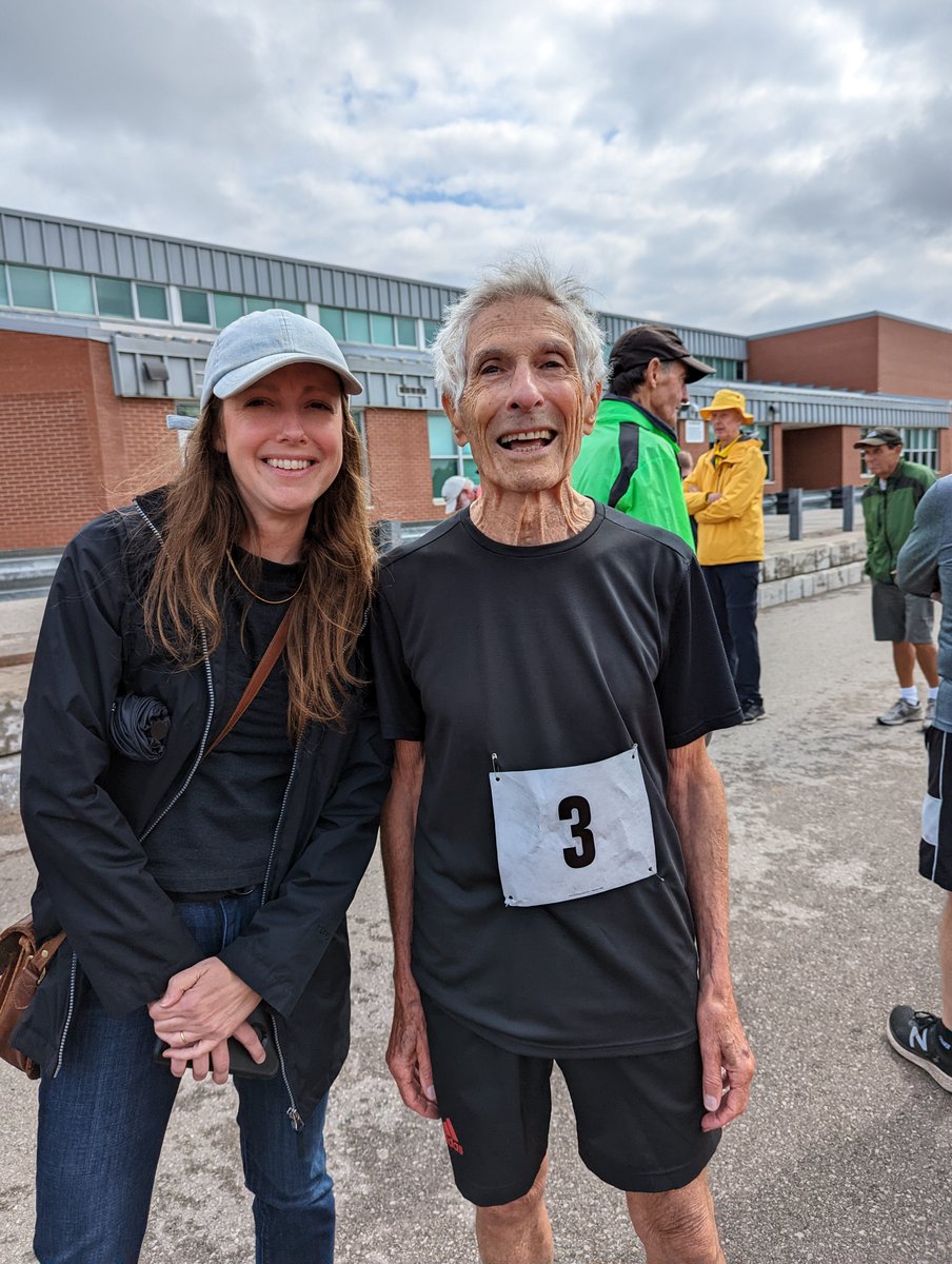 Happy Monday! Feeling a little lackluster this morning? Take your inspo from this guy: 93 year-old Canio Polosa of London, Ont., who yesterday set a Canadian men's masters record for the 1 mile distance. Don't believe me? Check out the above 🧵⤴️ <a href="/cbcsports/">CBC Sports</a> <a href="/CanadianRunning/">Canadian Running</a>