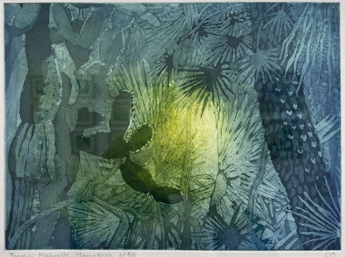 Day 6 <a href="/fishslabgallery/">fishslab art gallery</a> Chris Moody’s delicate etching Jardin Majorelle, Marrakesh <a href="/WhitstableLive/">Whitstable Live</a> <a href="/WhitstableKM/">Whitstable Gazette</a>