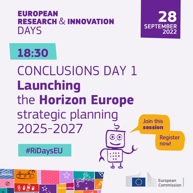JGuerrier_EU's tweet photo. 🗳️Vote on the main challenges #HorizonEU should address through the Strategic Plan 2025-2027!

The survey ends at 12.00 (CET) on 2⃣7⃣September ➡️https://t.co/JtEQyt5trw

We'll discuss the results together at the #RIdaysEU session:

🗓️ 28 September at 18.30 https://t.co/asYfb6AGBw