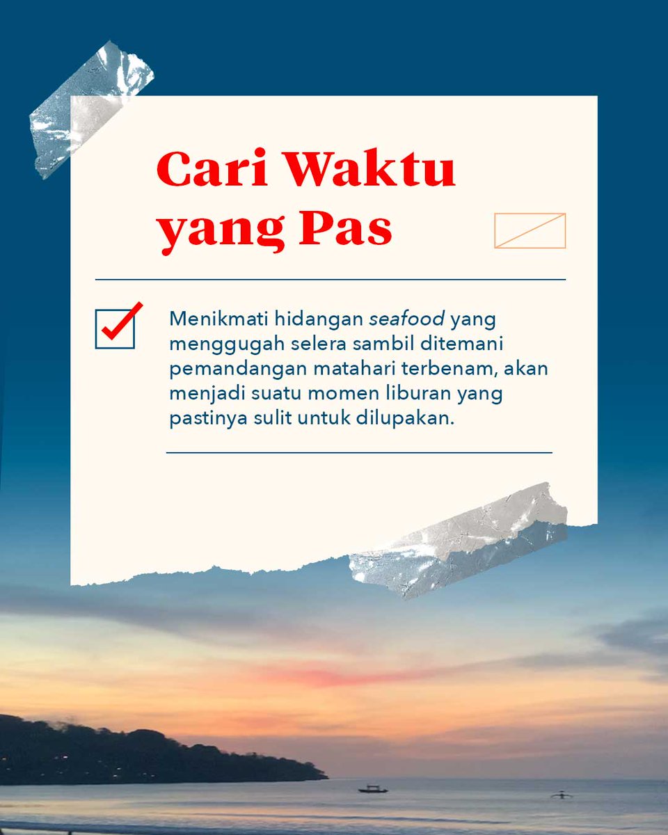 KemenPariwisata's tweet photo. Yuk simak #Positips dari Mimin biar #SobatParekraf bisa nikmatin kuliner seafood di Bali dengan puas, murah, dan maksimal 🐠👆🏻 https://t.co/l4luz0MoeK