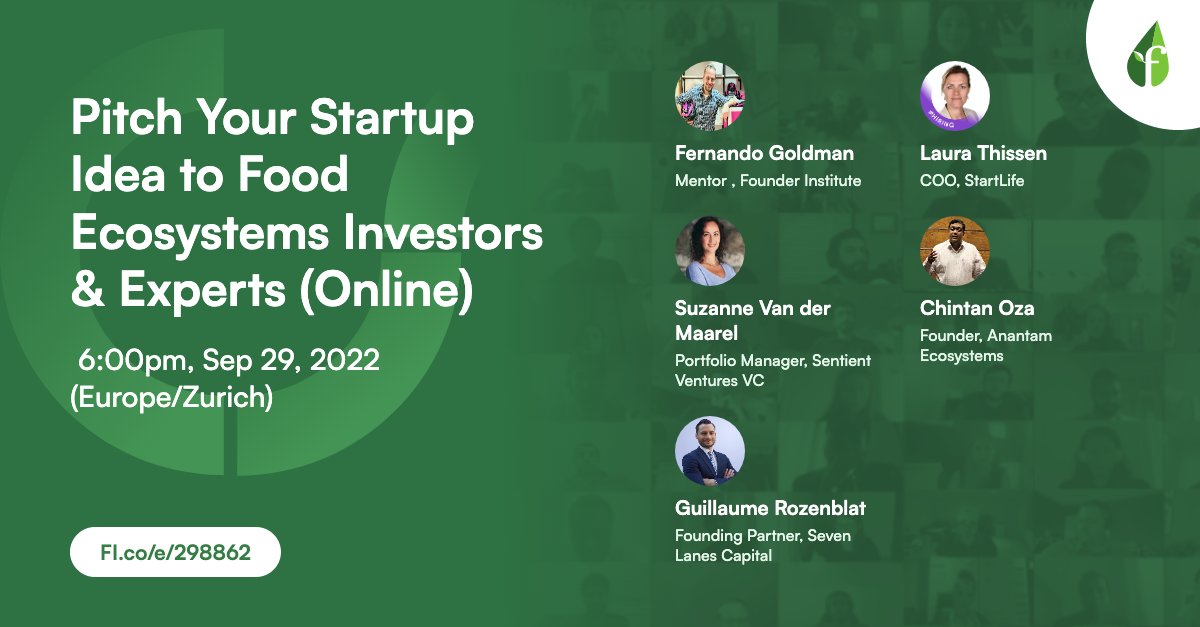 Founder Institute Food Ecosystems Accelerator tweet media