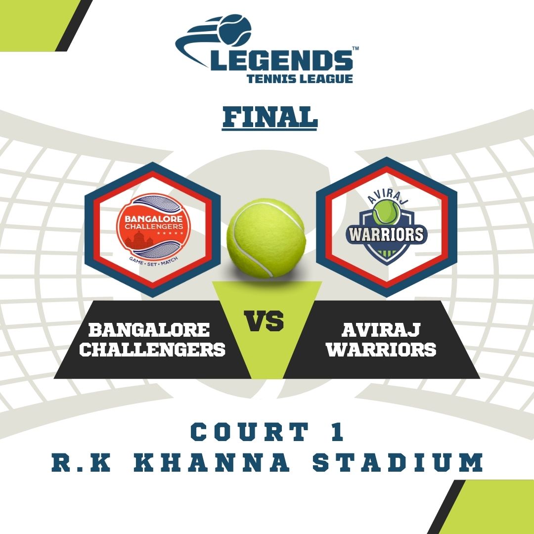 Congratulations to Bangalore Challengers &amp; Aviraj Warriors for becoming finalist of debut season of Legends Tennis League.

#legendstennisleague #LTL
