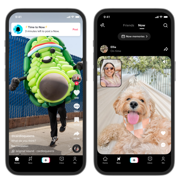 fps_agency's tweet photo. 📢Tra i primi vi abbiamo parlato di #BeReal, il #socialmedia  che vuole essere autentico
👌🏻Il suo successo sta scatenando la rincorsa di #instagram e #Snapchat
🤳🏻Chi vince? #TikTok con #TikTokNow: una volta al giorno agli utenti viene chiesto di scattare una foto con le due cam! https://t.co/Rx8qwkWTva