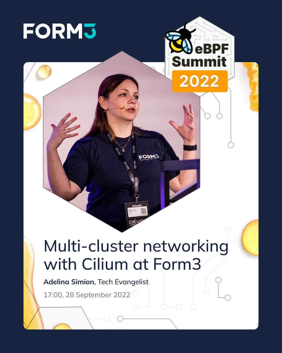 We are looking forward to @eBPFsummit this Wednesday! Our Tech Evangelist, @classic_addetz, will be contributing with a keynote. 🎤 She will be sharing how we use @ciliumproject for both our FPS Gateway and our #multicloud platform. Check it out👉 ebpf.io/summit-2022/