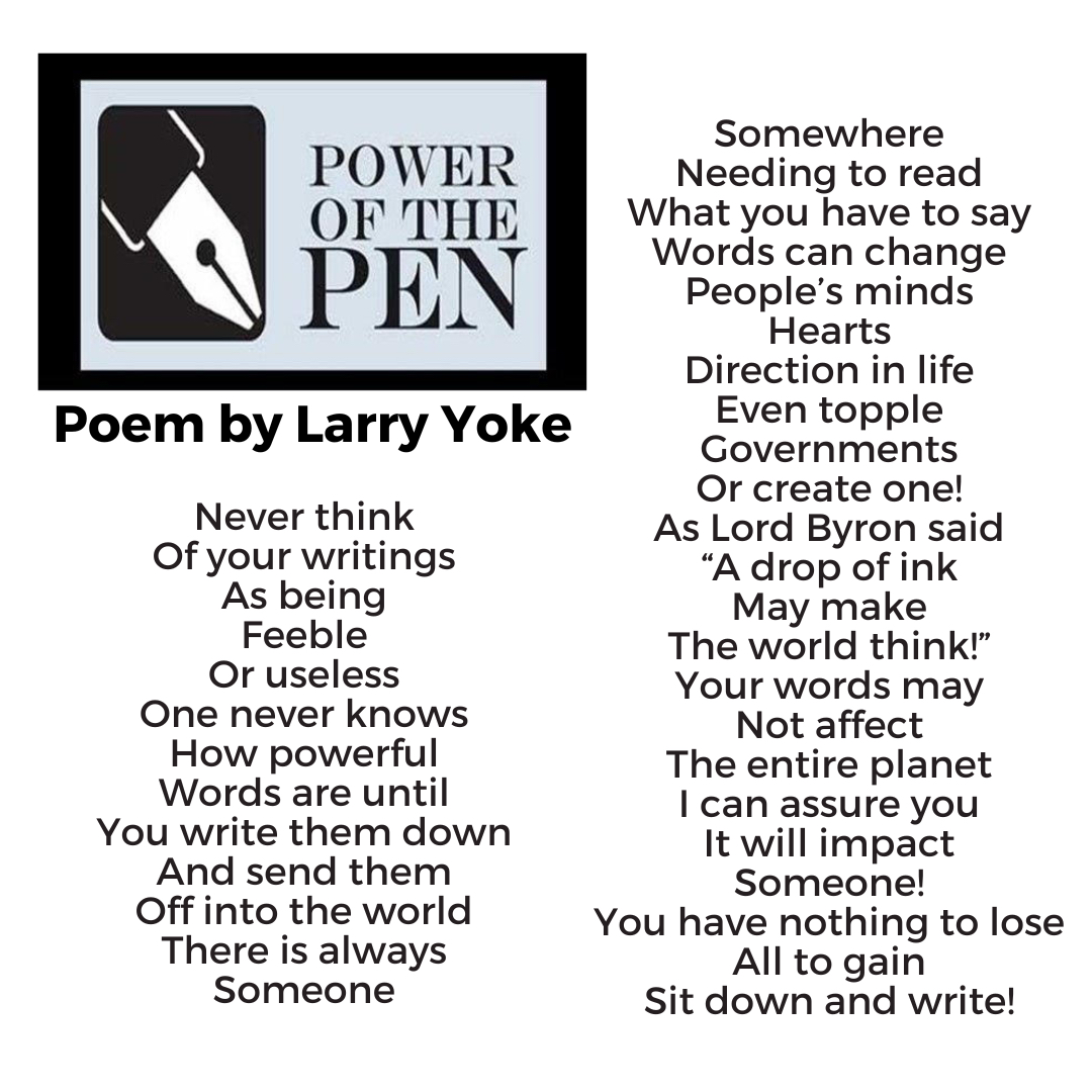 larry_yoke's tweet photo. We writers are not fazed by critics or those who oppose our scribblings. We are a hearty lot with great imaginations and zeal!
Write on, my scribbling friends!!
Read more poetry in Word Paintings: https://t.co/vtFTLsDnFO
#WordPaintings #FloridaPoet #Poetry
#Author https://t.co/iom5wgRpIA