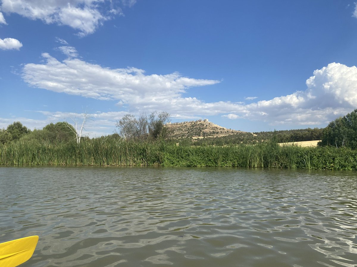 juan_olivamateo's tweet photo. #39de52 para el proyecto de @mongeleon , la gran fortaleza de Gormáz #delejos , desde las aguas del Duero https://t.co/2Rl8bbCSr7