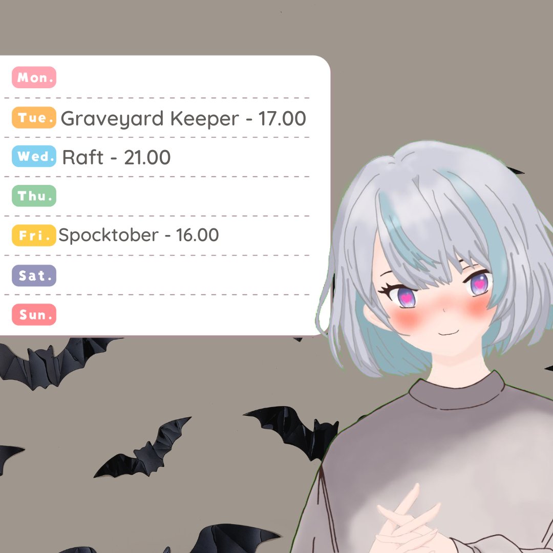 Diese Woche gibt es am Montag keinen Ström, aber dafür am Dienstag ausserordentlich mal

Da ja bald Spocktober ist, dachte ich mir wir spielen vermehrt was 'gruseliges' wie z.B. Graveyard Keeper,  Phasmo (nur für euch❤️) und evtl noch ein Story Spiel.

Haut Spielvorschläge raus!