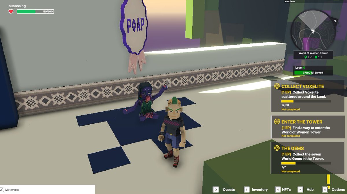 suanssing's tweet photo. @TheSandboxGame @worldofwomennft I just participated in the #SandboxAlphaS3Giveaway for a chance to win 500 SAND! Found the hidden room in World of Women Tower, check out my screenshot below!
👇
Reached it https://t.co/u0XfMBgalS