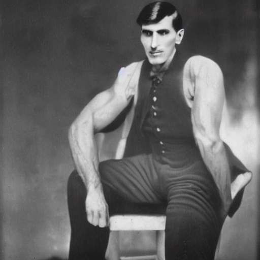 ai_curio_bot's tweet photo. nikola tesla beefcake photography https://t.co/FlKgUMMMc7