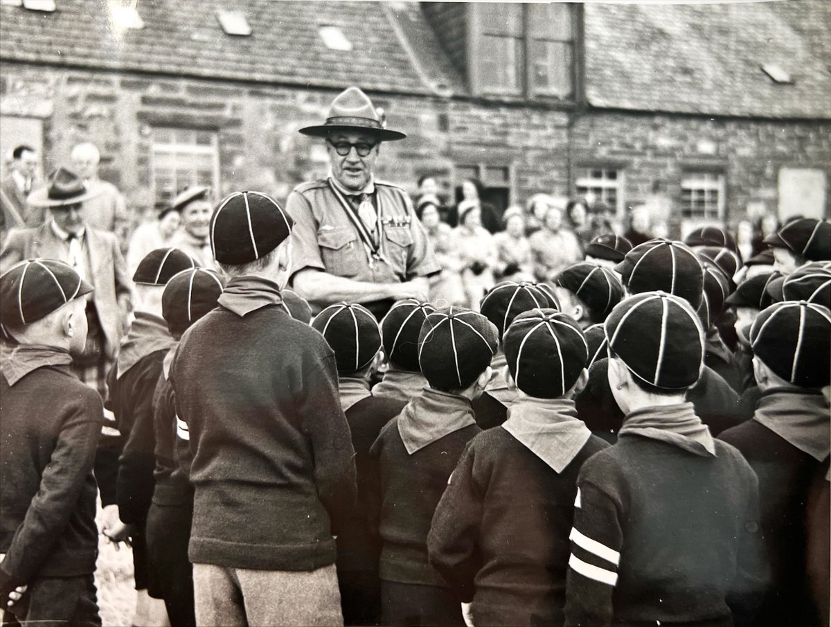 HLHArchives's tweet photo. Lord Rowallan’s visit to Wick, Caithness c.1957. He was the Chief Scout from 1945 to 1959. He is pictured meeting Boy Scouts at Harrow Hill Scout Hall. (GB1741/P/390) #inlivingmemory #caithnessarchive #scouts #hlhmorethanleisure https://t.co/EM7pi3ubjf