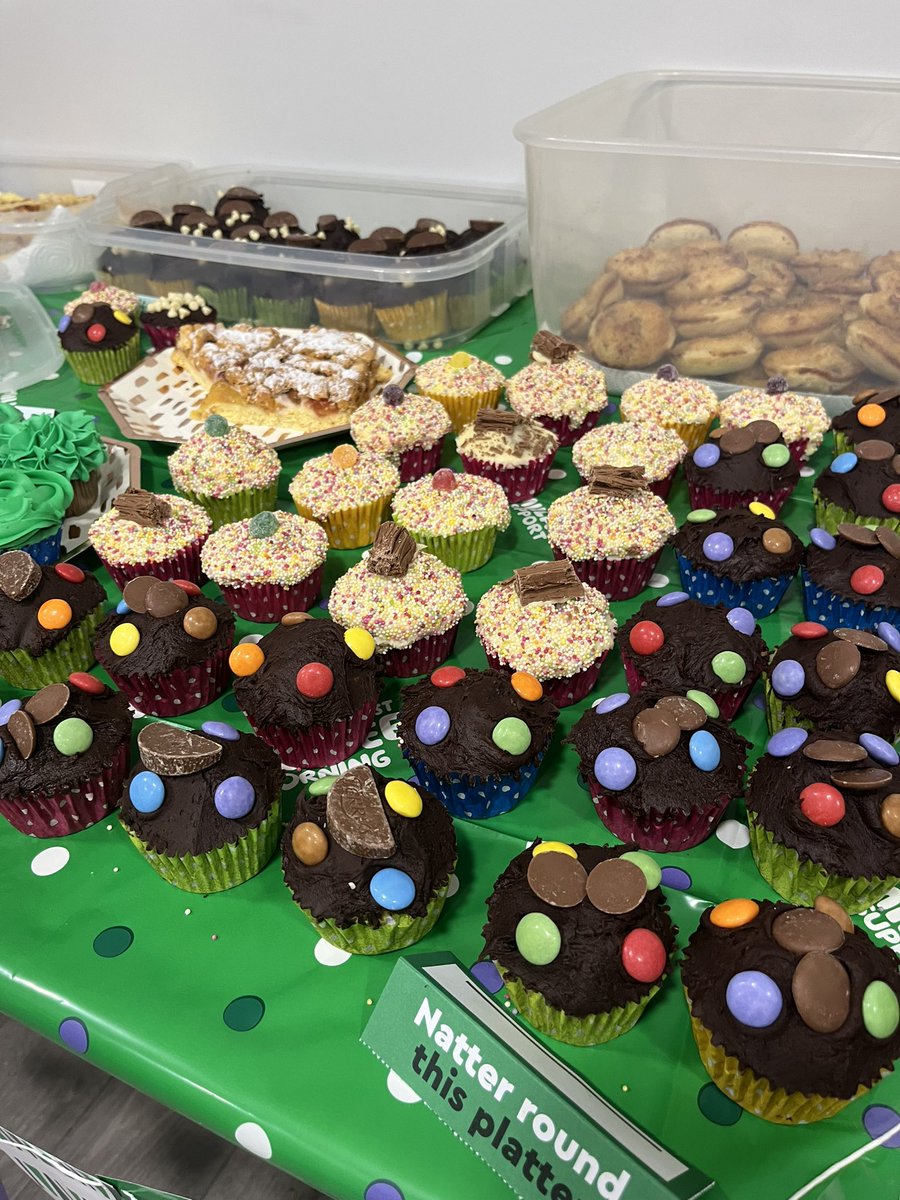 kerriwalker30's tweet photo. #MacmillanCoffeeMorning today at @RocalGroup! So many great bakers and yummy treats to eat! @macmillancoffee 
#charity #cakes #team https://t.co/Oj71eur2oH