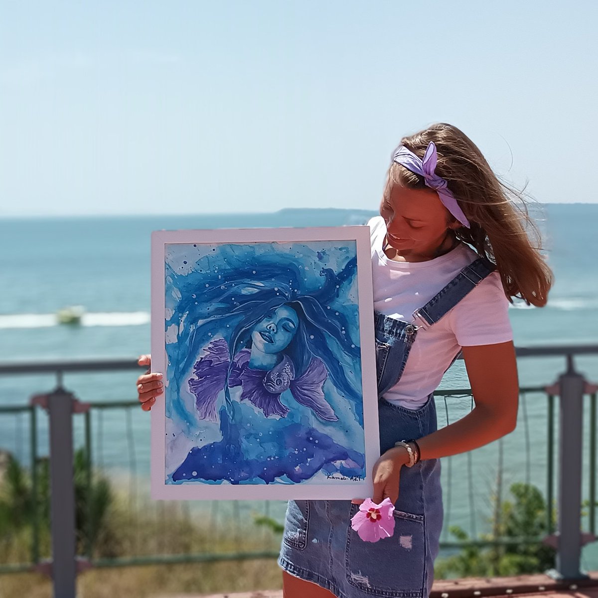 “July Morning“☀️
Free worldwide delivery in September... DM me!📩
#art #artgallery #artnews #artinfo #painting #watercolor #watercolorpainting  #artists #ArtistOnTwitter #Sellingcontent #portrait #portraitart #portraits #artforsale #buyingcontent #sellingcontent #selling #sellart