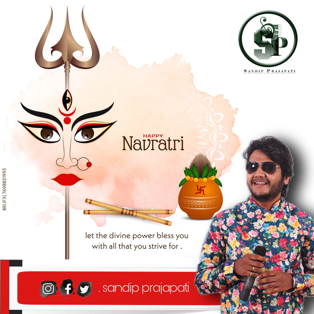 SandipTheSinger's tweet photo. Happy Navratri...all of you...

#navratri2022 
#Navaratri 
#NavratriSpecial https://t.co/1U8eyr6TFT