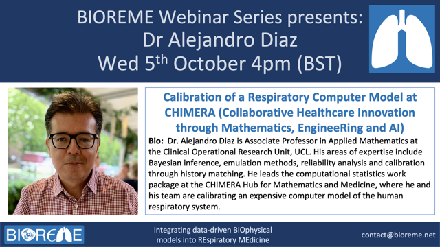 We are delighted to be joined by <a href="/AlejDiazDelaO/">Alex Diaz</a> for our next webinar, who will be discussing his research <a href="/uclchimera/">CHIMERA</a> Please register here bit.ly/AD_BIOREME