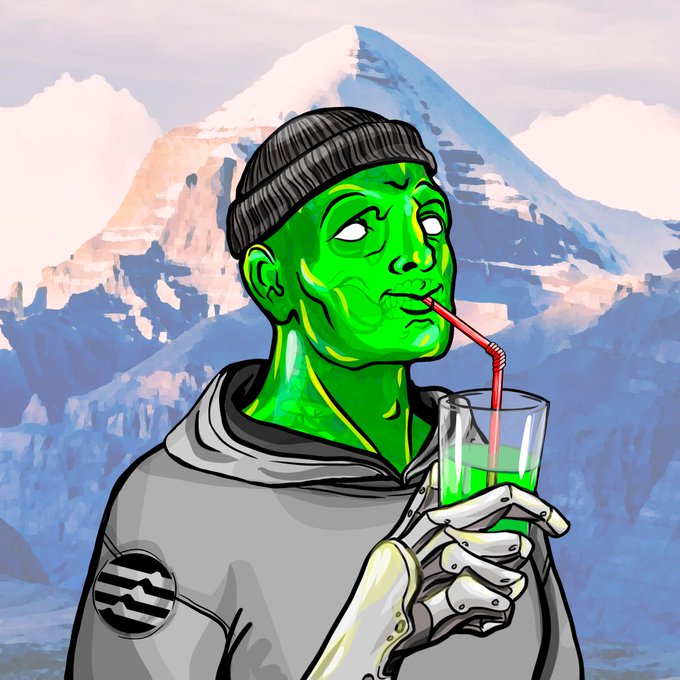 🪬ꃅꍟ꒒꒒ꂦ,#Aptonians🪬
We have 1/1 #PFP gift for <a href="/austinvirts/">Austin</a> 💚

#Aptonians let's make some noise🙌

If he puts this #PFP on his profile
We will raffle 5 WL for everyone who
💚Like &amp; RT &amp; Comment💚
Show <a href="/austinvirts/">Austin</a> how you like it🔥