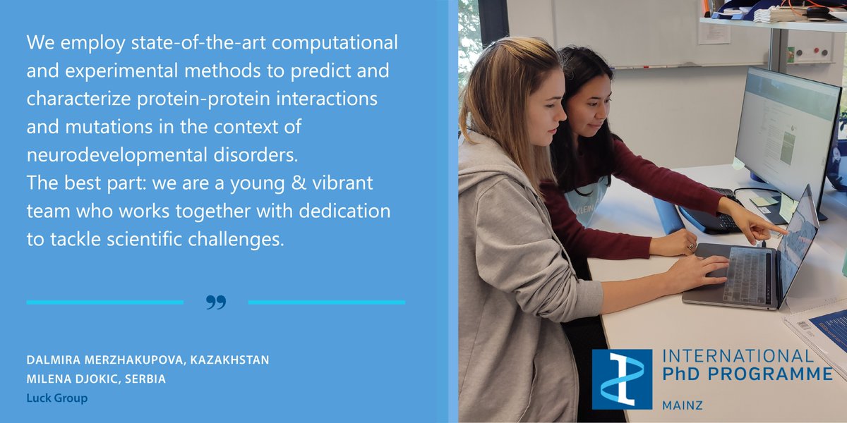 imbmainz's tweet photo. 🚨#phdpositions available with @luck_katja
1️⃣ Role of #BAFcomplex in #GenomeStability ➡https://t.co/NRMjVqHTwe
2️⃣Protein degradation in #NuclearCondensates ➡https://t.co/cF85jUI7sd
Apply by 19 Nov https://t.co/x2ImF2Eljf
#proteomics #Bioinformatics
#Biochemistry #Biophysics https://t.co/LdoyS5NBer
