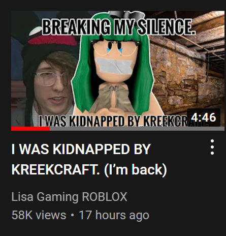 SunnyRoblox14's tweet photo. Speechless 
Yo @KreekCraft 😀 https://t.co/N6zh3Qul5b
