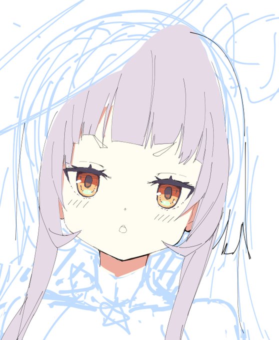 ん～鉛筆と普通にアニメ塗したほうが自分の絵にはあうのかな～💦
悩む💦💦 