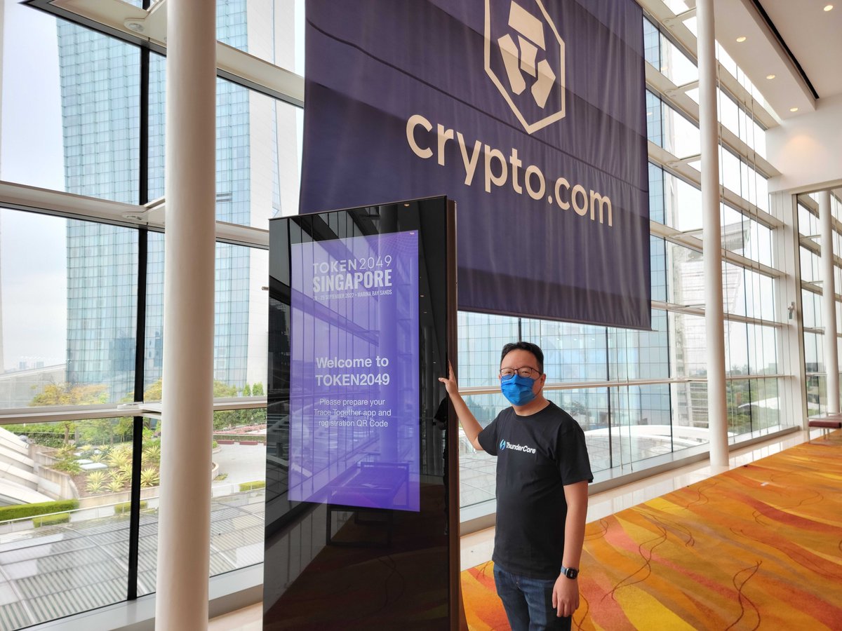 ThunderCoreLab's tweet photo. Headed to the #TOKEN2049 ? We are already here! 

Can't wait🥳 to meet with all entrepreneurs, investors, developers, industry insiders and global media here!🔥

#ThunderCore #AsiaCryptoWeek  #FILSingapore https://t.co/VizVsopioO