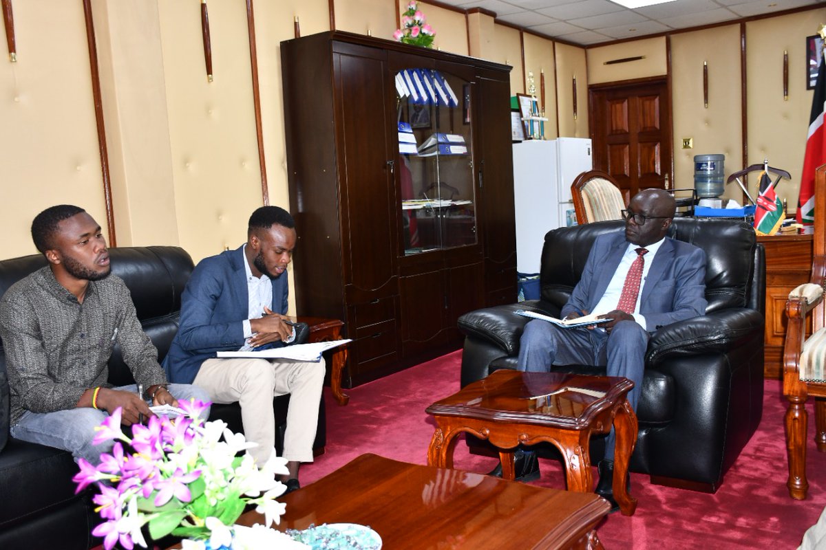 DeclaresKenya's tweet photo. Declares CEO @Thatguyjeffar and Organization programs manager @Delonkr had colloquy with West Pokot County governor @skk_cbs last week on Friday. They raised number of challenges affecting our Youths and community and how it should be addressed. #DeclaresAt5 https://t.co/xccxhhpFar