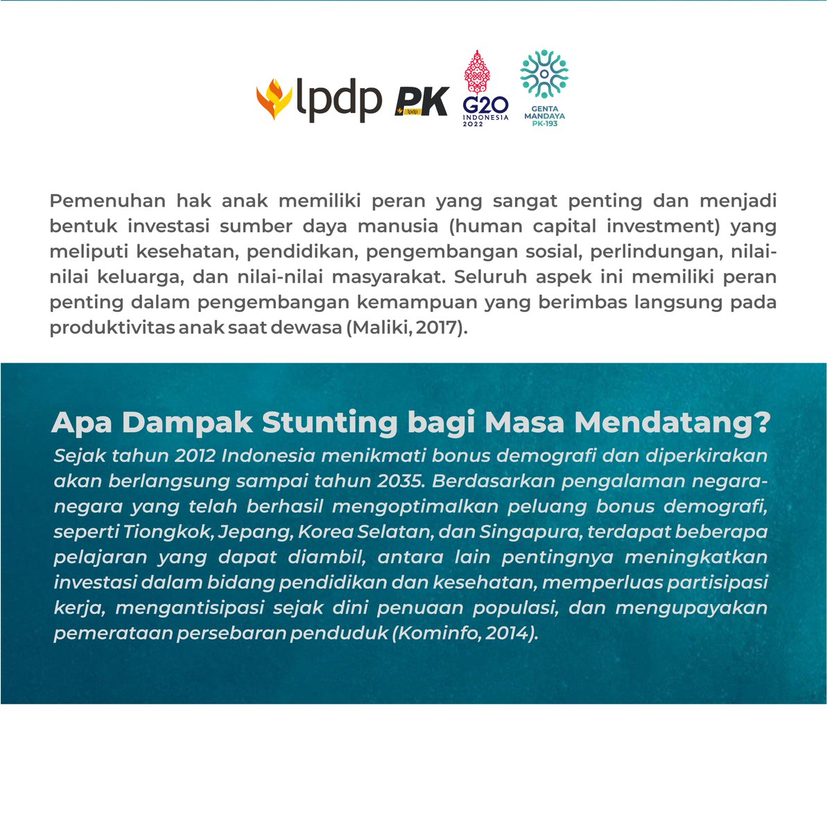 bonhanafi's tweet photo. Hai sobat Gemay, 👋🏻
Sudah pernah mendengar istilah stunting? Cek slide berikut ya

𝑩𝑨𝑵𝑮𝑲𝑰𝑻𝑲𝑨𝑵 𝑨𝑺𝑨, 𝑾𝑼𝑱𝑼𝑫𝑲𝑨𝑵 𝑲𝑨𝑹𝒀𝑨

@lpdp_ri
#LPDP
#diriuntuknegeri
#PK193
#gentamandaya
#DiriUntukNegeri #SDMUnggulIndonesiaMaju #AkuPastiMengabdi https://t.co/E0BJJhJGS3